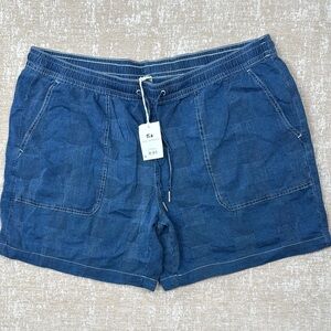 Blue Casual Women's Shorts